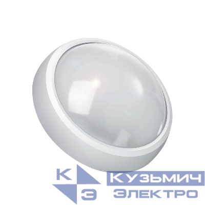 Светильник светодиодный Qplus 8Вт 4000К IP54 670лм d175х76мм ДБП круг настенно-потолочный с оптико-микроволнов. датчиком GAUSS 142411208-S