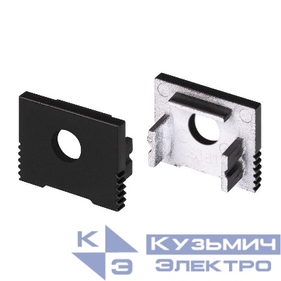 Заглушка SL-SLIM-H13M BLACK с отверстием пластик Arlight 032998