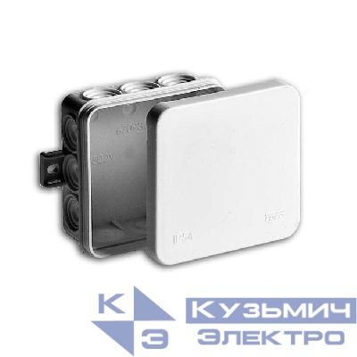 Коробка распределительная ОП 85х85х35мм 12 вводов IP54 бел. Ruvinil 67093Б