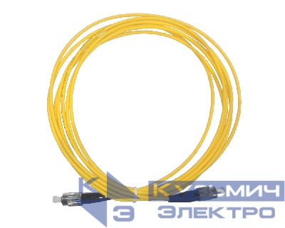 Патч-корд оптический соединительный FC-FC/UPC SM Simplex 3.0мм 9/125, 3м, LSZH