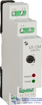 Реле контроля напряжения 3ф ЕЛ-12М УХЛ4 220В 50Гц задержка срабатывания 0.1...10с ток контактов исполнит. реле 5А 2п Реле и Автоматика A8222-77135266