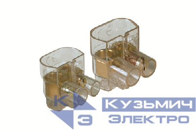 Клемма 2х(10-25мм)х1пол. винт. п/п DKC B102