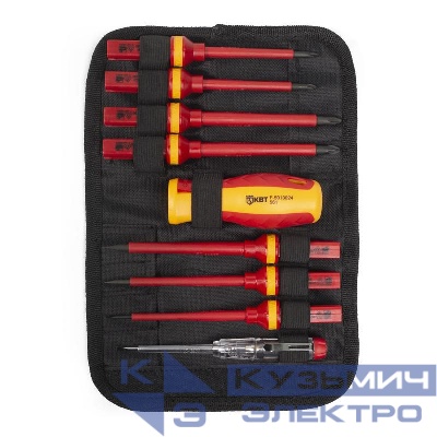 Набор диэлектрических отверток "Профи" НИО-4408 КВТ 78616