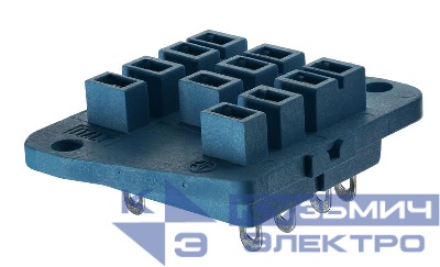 Розетка для монтажа на плате для реле 62.31 62.32 62.33 в комплекте металлич. клипса 092.54 монтаж. фланец FINDER 9233SMA