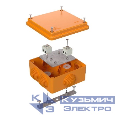 Коробка огнестойкая ОП 100х100х50мм Е15-Е120 Промрукав 40-0300-FR2.5-4