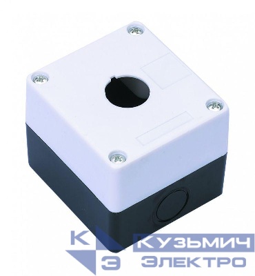 Пост кнопочный 1-м КП-101 d22мм с кабел. вводом для устройств сигнализации и управления пластик. бел. DEKraft 25501DEK