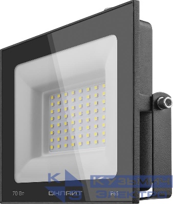 Прожектор светодиодный 61 950 OFL-70-6K-BL-IP65-LED 70Вт 6000К IP65 5600лм черн. ОНЛАЙТ 61950