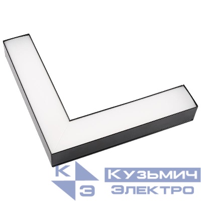 Светильник светодиодный PSO-02L 16Вт 4000К IP40 255х255х42мм BLACK ДПО/ДСО L-образ. для реечных потолков (универс. монтаж: накладной/подвесной) черн. Pro+ JazzWay 5069008