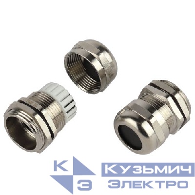 Ввод кабельный (сальник) PGM 16 d10-14мм (d отверст. 22.5мм) IP68 латунный (уп.5шт) Эра Б0065209