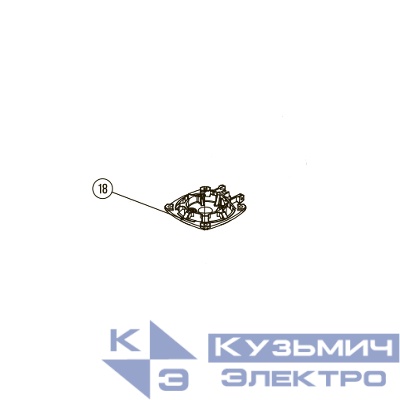 Запчасть №18 для Hybest GSR40A. Крышка блока цилиндра