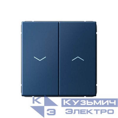 Выключатель для жалюзи 2-кл. ArtGallery 2х (сх. 4) 10А быстрозажим. клем. механизм аквамарин SE GAL001119S