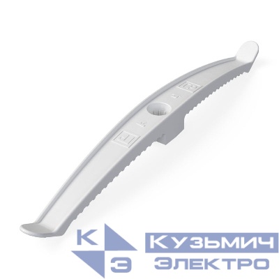 Держатель круглого кабеля двусторонний для прямого монтажа на 16 мест в гофроящике бел. (уп.100шт) Промрукав PR13.0486