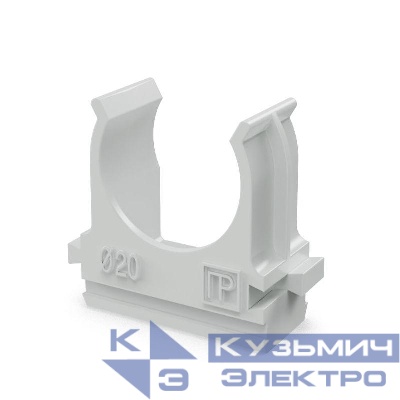 Держатель для труб (клипса) d16мм полистирол Промрукав PR.02716м