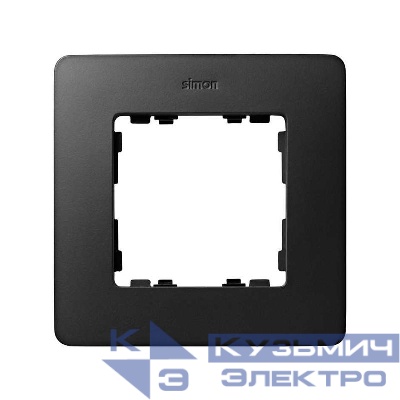 Рамка 1-м Simon82 Detail алюм./графит Simon 8200610-238