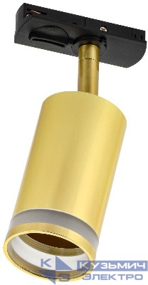 Светильник 4116 декоративный трековый поворотный GU10 золото IEK LT-USB0-4116-GU10-1-K22