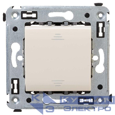 Переключатель 1-кл. 2мод. СП Avanti "Ванильная дымка" 16А IP20 беж. DKC 4405113