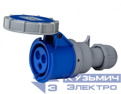 Розетка переносная 2Р+РЕ 32А 220В IP67 РП-103 DEKraft 26137DEK