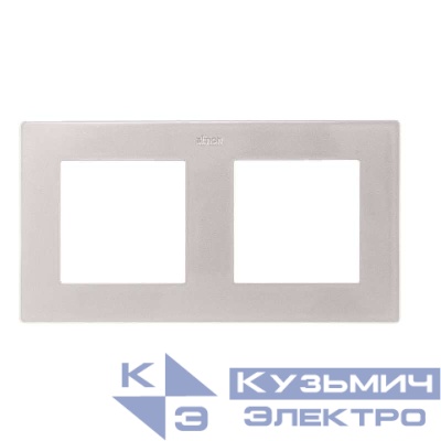 Рамка 2-м Simon24 алюм. 2400620-033