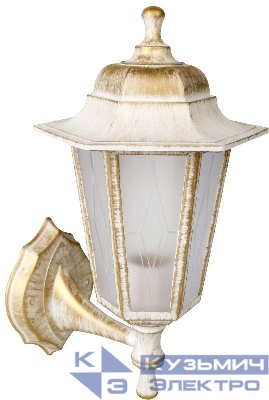 Светильник садово-парковый PP4101/02 C66 НБУ 06-60-001 У1 "Леда1" 6-гран. пласт. +пласт. бел. под бронзу Camelion 13837