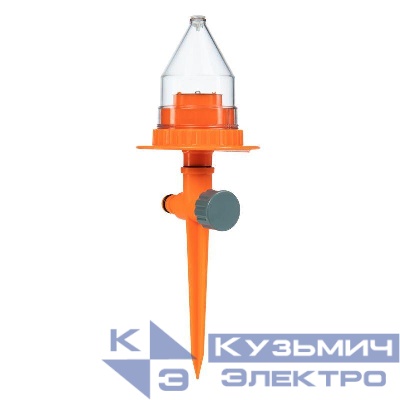 Дождеватель с садовым фонариком работает от давления воды ЧЕТЫРЕ СЕЗОНА 62-0301