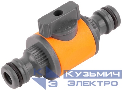 Переходник двухкомпонентный с запорным клапаном FIT 77756