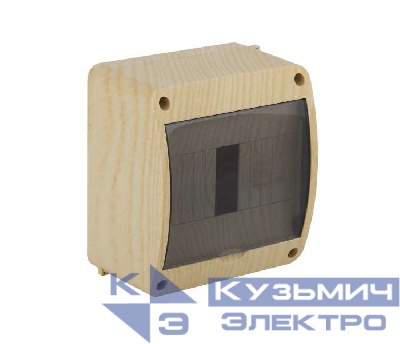 Щиток ОП Тусо 6 мод. с верт. двер.140х125х85мм сосна Рувинил 68306-27М