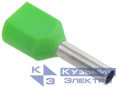 Наконечник НШВИ(2) 1.0-8 свет. зел. (уп.20шт) IEK UTE10-4-D2-2-100