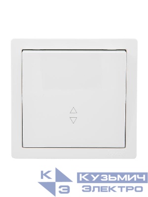 Выключатель проходной 1-кл. ОП LETO бел. LEZARD 752-0200-105