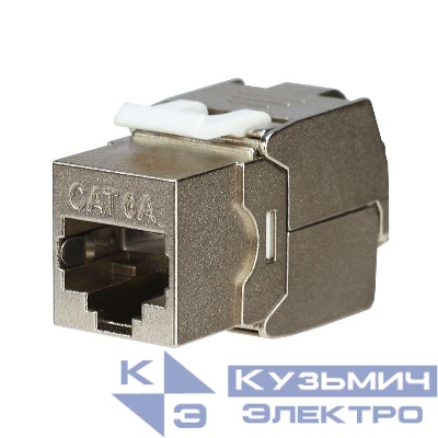 Модуль Keystone Jack RJ-45(8P8C) FTP экранир. кат.6A тип 180град. самозажимной PRO Rexant 02-0361