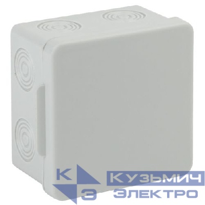 Коробка распаячная ОП КОР 80х80х50мм без гермовводов 7 входов IP54 Эра Б0037442