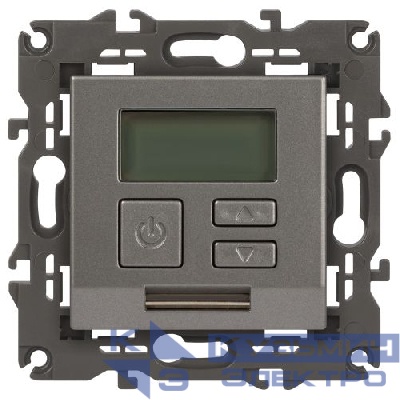 Терморегулятор универсальный 14-4111-16 230В-Imax16А Elegance титан Эра Б0065790