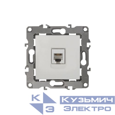 Розетка телефонная Эра12 12-3105-01 RJ11 IP20 бел. Эра Б0014711