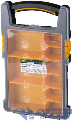 Ящик для крепежа (органайзер) 14дюйм ( 340х200х60мм ) (съемные ячейки) FIT 65648