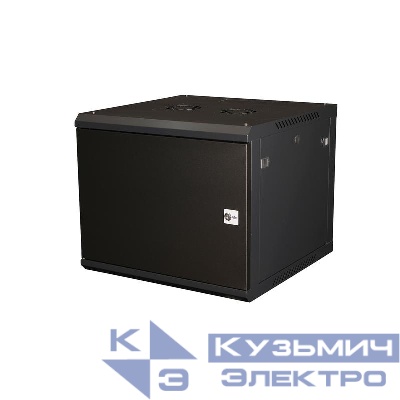 Шкаф телекоммуникационный настен. 19дюйм 9U 501х600х600мм дверь метал. черн. Datarex DR-642101