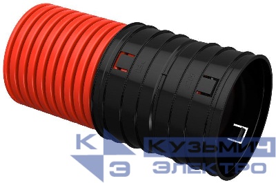 Труба гофрированная двустенная ПНД жесткая d200мм (уп.6м) ELASTA IEK EA-TG13-2-1-2-200-006-K04