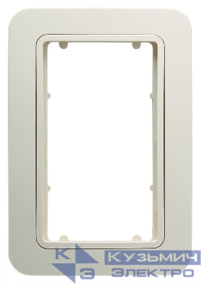 Рамка+вставка для 2-м розетки Lillium крем. 18012710