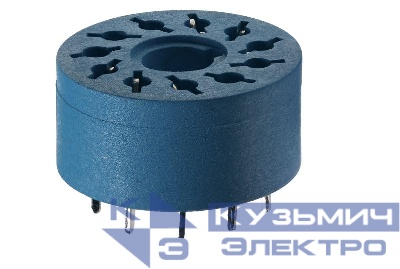 Розетка для монтажа на плате для реле 60.13 таймера 88.02 диаметр 22мм FINDER 9015