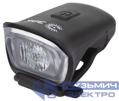 Фонарь аккумуляторный велосипедный VA-701 SMD 6Вт передний аккум. micro USB черн. Эра Б0052321