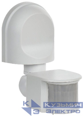 Детектор движения ДД 008 1100Вт угол обз. 180град. дальн. 12м IP44 бел. IEK LDD10-008-1100-001