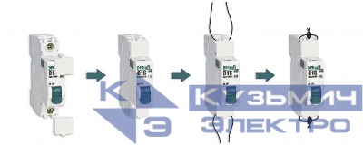 Заглушка клеммная пломбируемая для ВА-101 нов. DEKraft 18107DEK