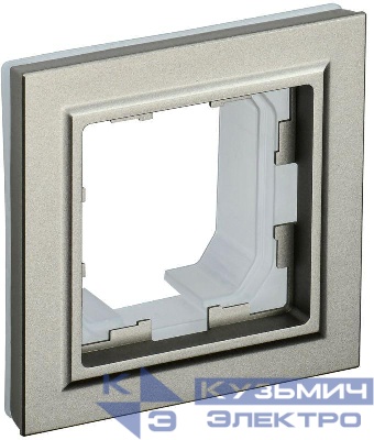 Рамка 1-м IP44 BRITE РУ-1-БрШ-44 шампань IEK BR-M12-44-K37