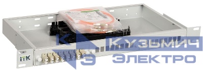 Кросс укомплектованный 1U SC (Simplex) 24 порта (OM2) ITK FOBX24-1U-24SCUS50