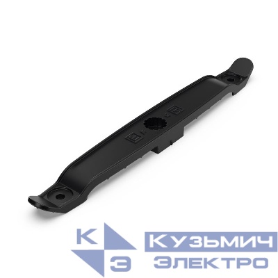 Держатель плоского кабеля двусторонний для прямого монтажа на 8 мест в гофроящике черн. (уп.290шт) Промрукав PR13.02701