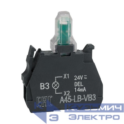 Блок световой OptiSignal D22 A45-LB-VM3 зел. 230-240VAC ZBVM3 КЭАЗ 332208