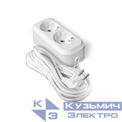 Удлинитель 2х7м с заземл. IP20 Е-302А ПВС 3х1.5 Universal 1720