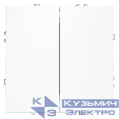 Выключатель 2-кл. СП S70 10А механизм бел. матов. Voltum VLS020102