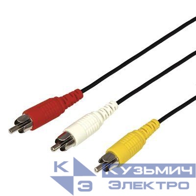 Шнур 3х3 RCA 1.5м REXANT 17-0202
