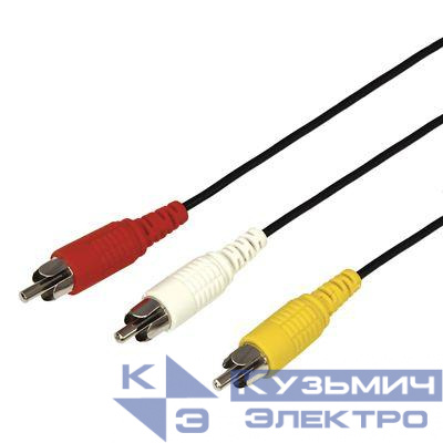 Шнур 3х3 RCA 1.5м REXANT 17-0202