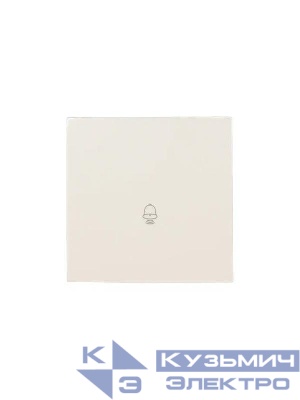 Кнопка звонка СП ZIMA IP20 безвинт. зажим слон. кость LEZARD 704-9088-103QC