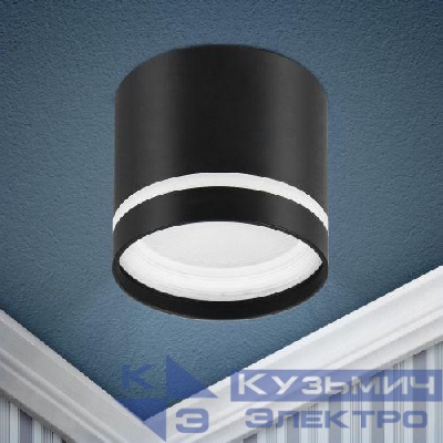Светильник OL9 GX53 BK/WH GХ53 накладной подсветка алюм. черн./бел. ЭРА Б0048542